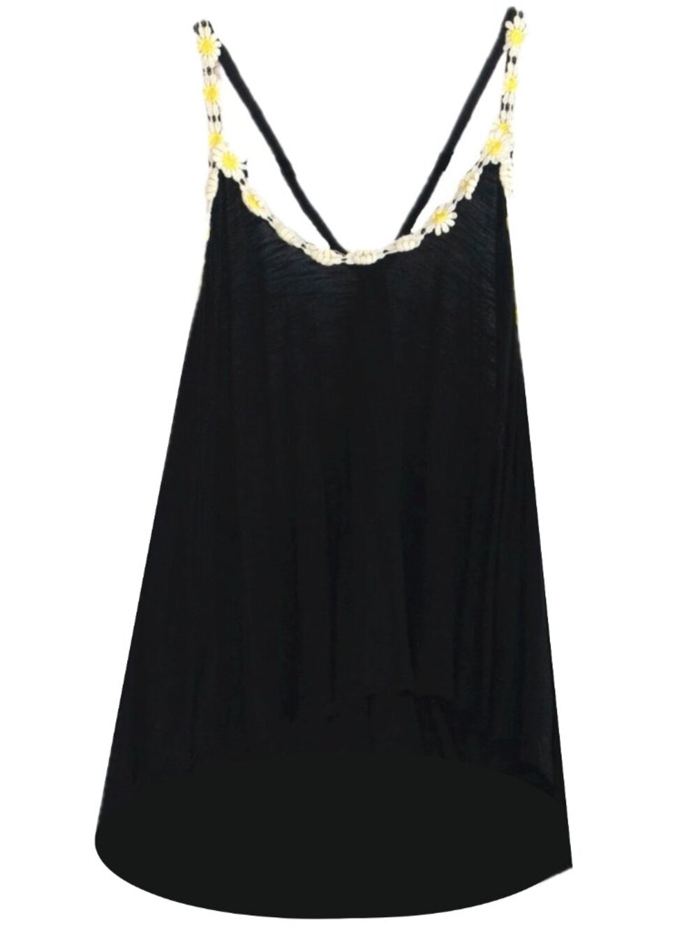 LF Black Daisy Tank